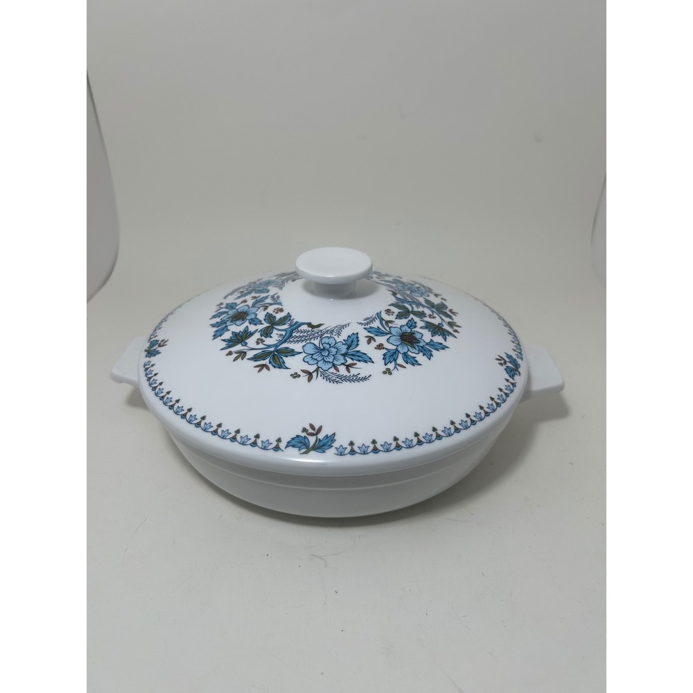 Noritake Progression China Blue Moon 9022 Round‎ Covered Casserole Dish Japan